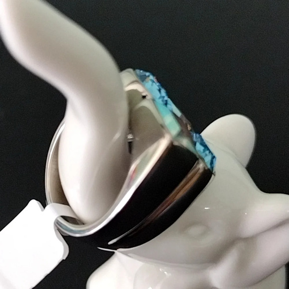 Women's Chunky Statement Cocktail Ring | Size 7 | Stainless Steel - Picture 9 of 17